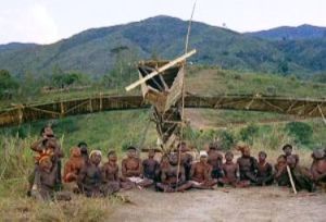 A cargo cult in Micronesia